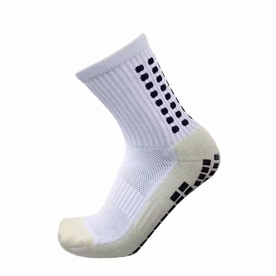 Custom Men Soccer Socks Crew Football Grip Sports Rubber Socks Anti Slip